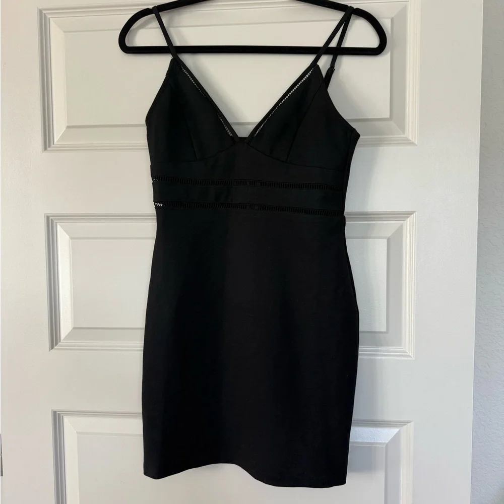 Lulu's Black Mini Dress - Picture 2 of 3